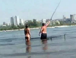 Buzzed teen gang maidens bare weekend on the river, bare