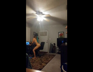 My voyeur filmed how step-sister railing faux-cock on web