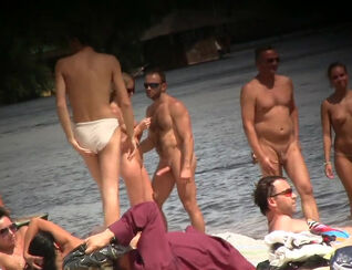 New spycam flick from naked beach and getting off